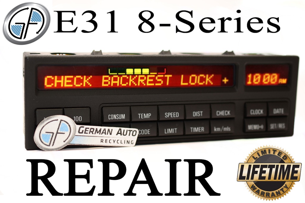 Bmw e31 multi-information display mid obc repair